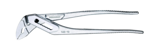 Gedore 146 10 JC Universal Pliers 31mm Jaw Opening 2-Component Handle Steel Chrome Plated 250mm