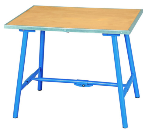 Gedore B 1525 Wooden Worktop Folding Workbench Blue 1000 x 810 x 700mm