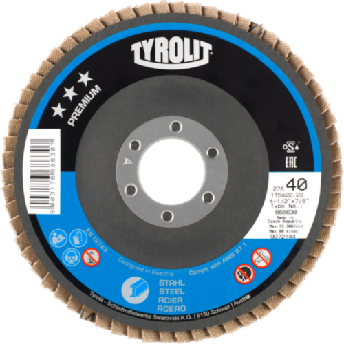 Tyrolit Flap disc 668634 125X22,2 A40 K 40