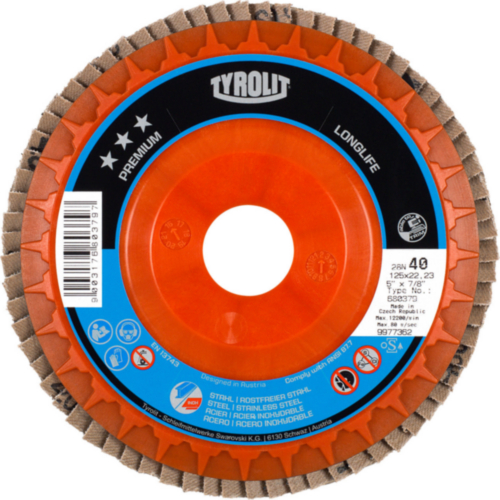 Tyrolit Flap disc 680386 125 x 22,23 ZA120-B K 120