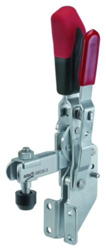 AMF 6803S Vertical Toggle Clamp 0.8-1.2kN 105° 77mm Arm Length