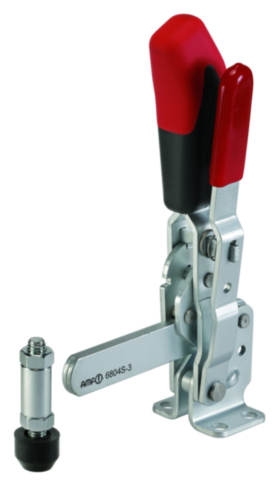 AMF 6804S Vertical Toggle Clamp 1.4-2.5kN 105° 112mm Arm Length