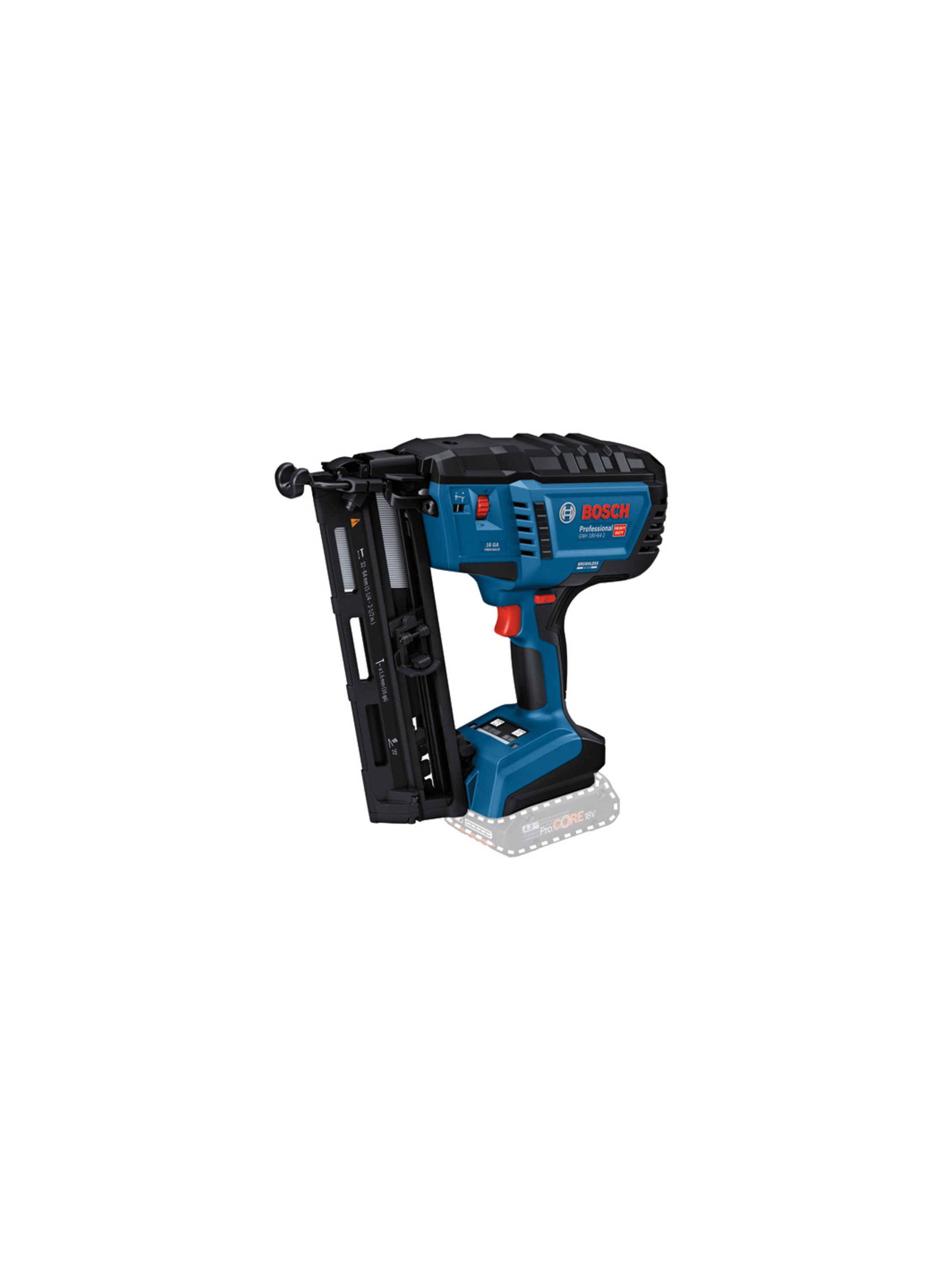 BOSCH CORDLESS WOOD NAILER GNH 18V-64-2