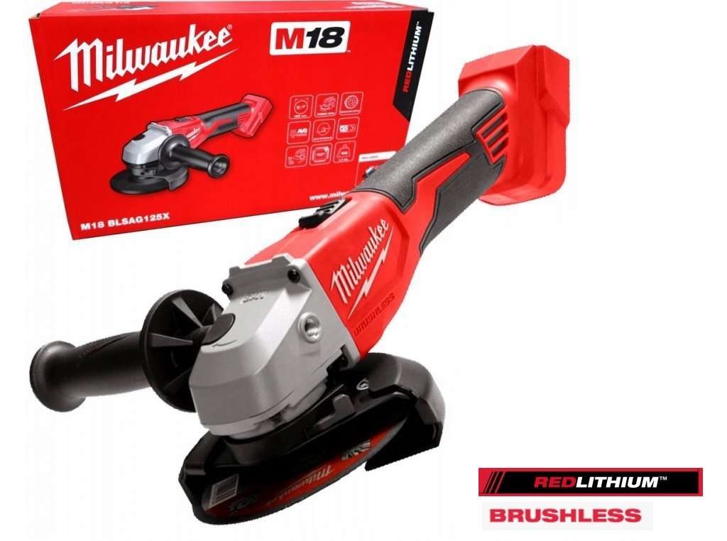 Milwaukee M18™ Brushless 125mm angle grinder with slide switch