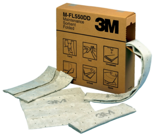 3M Spill absorbent cloth Universal M-F2001 Grey