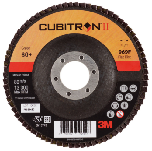 3M Cubitron II Flap disc 60+ 115MM