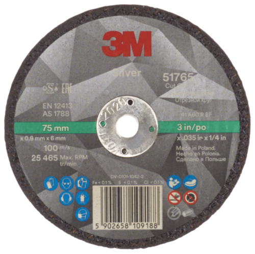 3M Cutting wheel 75 x 0,9 x 6mm