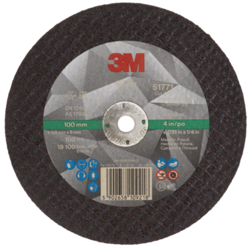 3M Cutting wheel 100 x 0,9 x 6mm