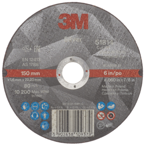 3M Disque à tronçonner 150X1,6X22,23MM