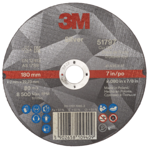 3M Cutting wheel 180 x 2 x 22,23mm