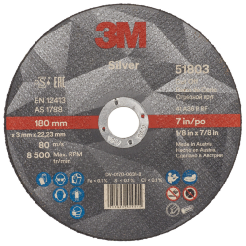 3M Disco de corte 180 x 3 x 22,23mm