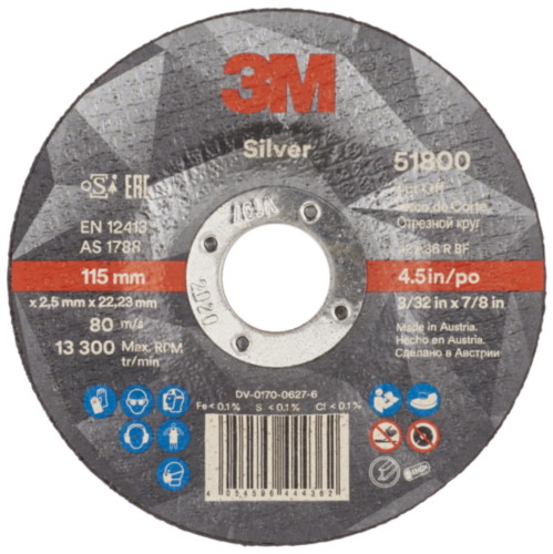 Disco de corte 3M 115 x 2,5 x 22,23mm