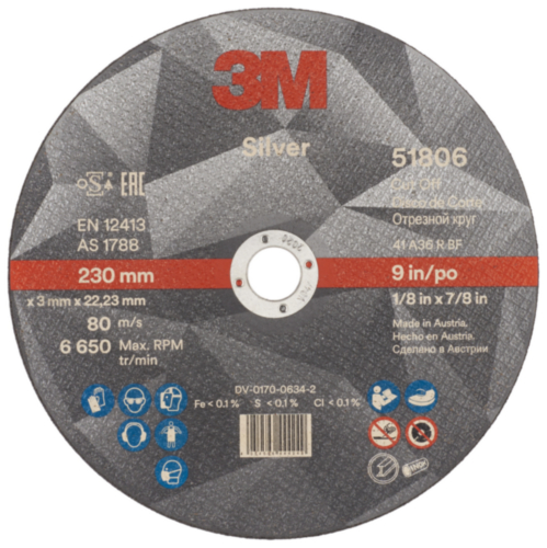 3M Disco de corte 230 x 3 x 22,23mm