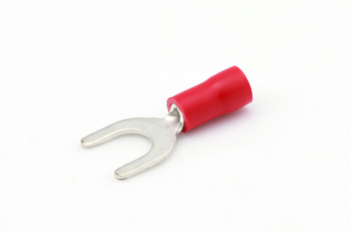 Ripca Fork cable lug 0.5-1.5mm² red Ø 6.4mm 100 Pieces