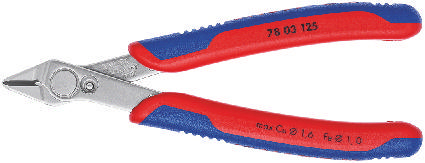 Knipex Electronic Super Knips® with multi-component grips 125 mm (self-service card/blister)