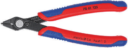 Knipex Electronic Super Knips® with multi-component grips burnished 125 mm (self-service card/blister)