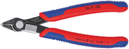 Knipex Electronic Super Knips® with multi-component grips burnished 125 mm (self-service card/blister)