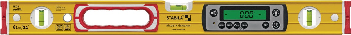 Stabila Elektronische waterpas TECH 196 DL 61 cm aluminium geel