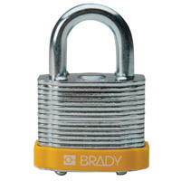 Brady Steel padlock  20MM SHA KD YELLOW 6PC