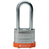 Brady Steel padlock  51MM SHA KD ORANGE 6PC