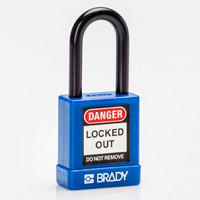 Brady Safety padlock 38MM ST KD BLUE 6PC