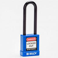 Brady Safety padlock 75MM ST KD BLUE 6PC