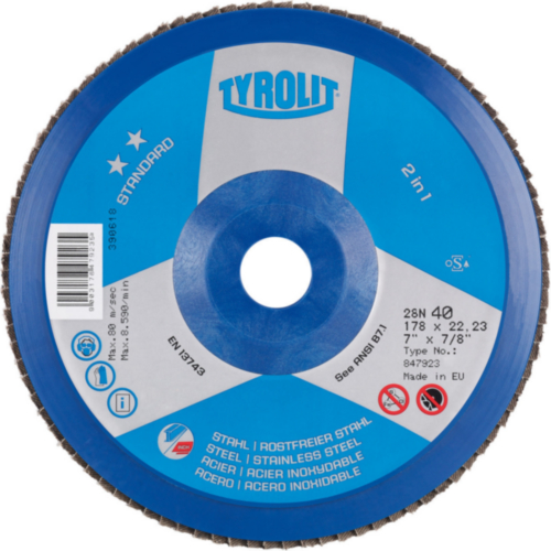 Tyrolit Flap disc 847917 115 x 22,2ZA40-B K 40