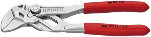 Knipex Mini pliers wrench pliers and a wrench in a single tool plastic coated chrome-plated 125 mm (self-service card/blister)