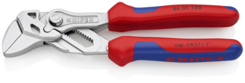 Knipex fogó Kulcsfogó fogó és kulcs egy szerszámban, többkomponensű markolattal, krómozott 150 mm (önkiszolgáló kártya/buborékfólia)