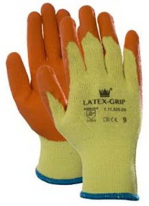 OXXA Basic HANDSCHOEN HS LATEX-GRIP ORANJE/GEEL 10