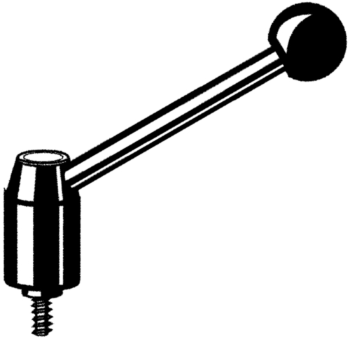 Tension lever liftable Free-cutting steel with threaded rod