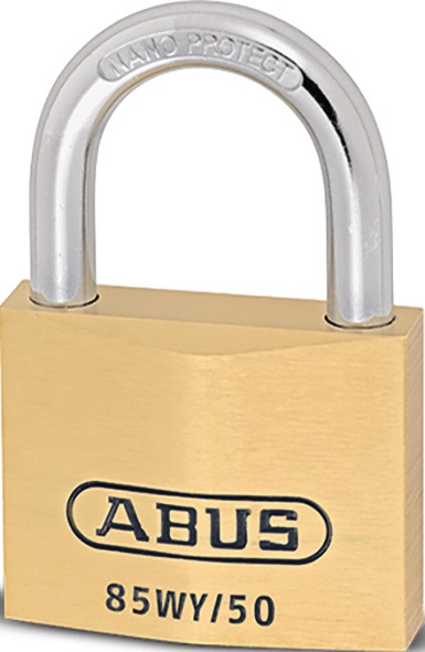 Cylinder padlock 85WY/40 vs. lock body w.40mm MS various keyed ABUS