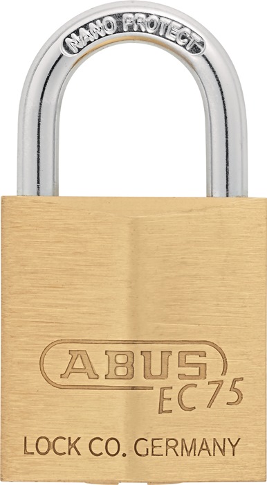 Cylinder padlock 75/40 vs lock body width 36mm MS different keyed ABUS