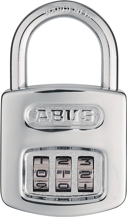 Combination padlock 160/50 lock body w.51mm STA silver combination roller.4