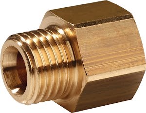 Reducing nipple brass external thread G 1/4 inch internal thread G 1/8 inch PROMAT