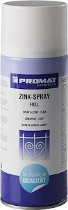 Zinc en spray clair 400 ml aluminium blanc bombe aérosol PROMAT CHEMICALS
