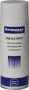 Spray zinc-alu couleur alu 400 ml bombe aérosol PROMAT CHEMICALS
