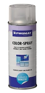 Promat Bombe de couleur vernis transparent satiné 400 ml bombe aérosol CHEMICALS