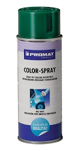 Promat Colour spray moss green high gloss RAL 6005 400 ml spray can CHEMICALS