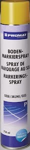 Promat Spray de marquage de sol 750 ml jaune bombe aérosol CHEMICALS