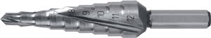 Ruko Step drill Spiral Fluted with Split point 0/9-9 4,0-12,0MM