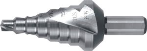 Step drill drilling range 6–26.75 mm HSS spiral-grooved no. of cutters 2 no. of