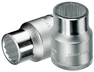 Dopsleutelbit D32 3/4 inch 12-kant sleutelwijdte 27 mm lengte 54,5 mm GEDORE