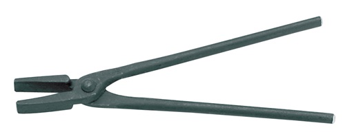 Blacksmith's tongs length 400 mm flat jaw, black GEDORE