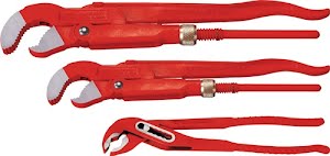 Pliers set 3-part for pipe 1–1 1/2, 10 inch ROTHENBERGER