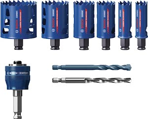 Keyhole saw set Expert Tough Material 22, 25, 35, 40, 51, 68 mm cutting depth 60