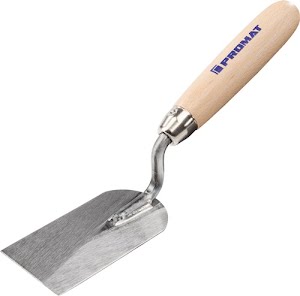 Promat Moulding trowel width 80 mm hardened, with beech handle steel