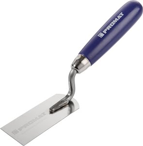 Promat Moulding trowel width 40 mm stainless, with beech handle stainless steel