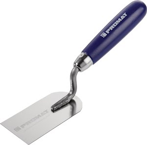 Promat Moulding trowel width 50 mm stainless, with beech handle stainless steel