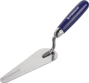 Promat Cat's tongue trowel length 160 mm stainless, with beech handle stainless steel